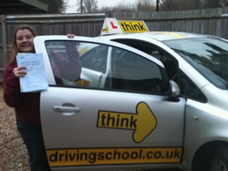 charlotte haslemere  happy with think driving school
